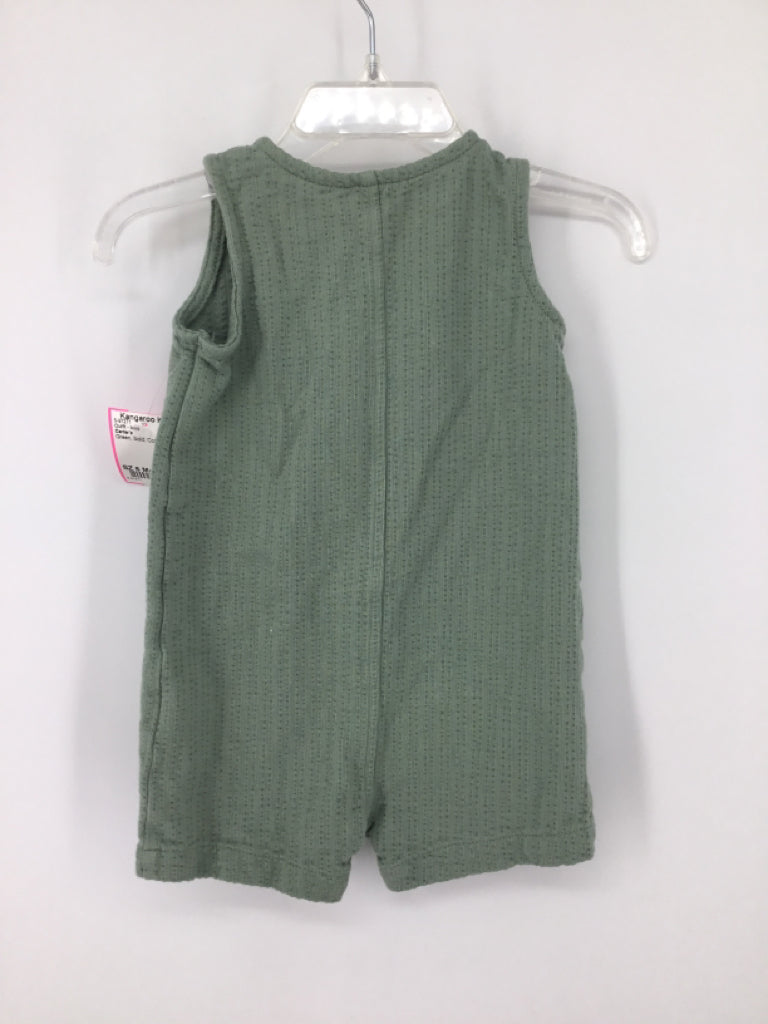 Carter's Child Size 6 Months Green Solid Outfit - boys