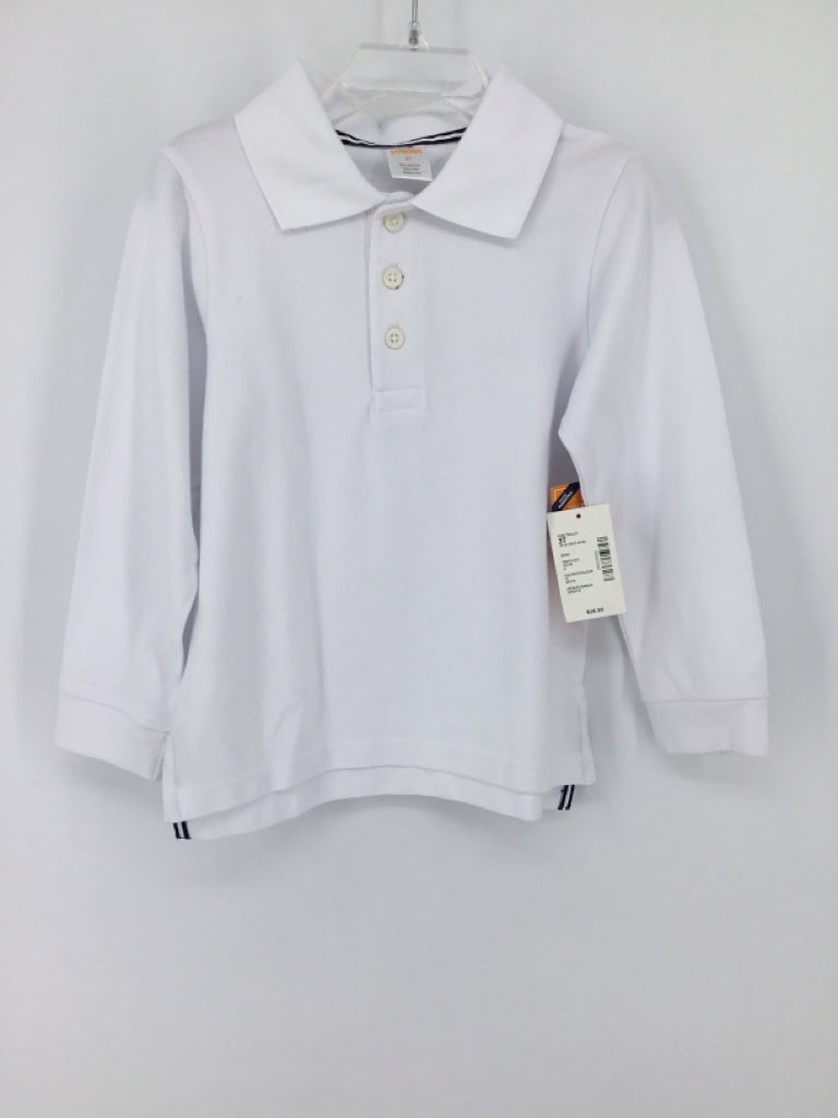 Gymboree Child Size 3 White Solid Shirt - boys