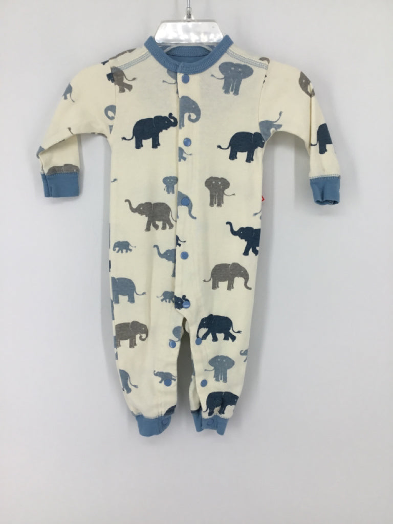 Little Blue House Child Size 3-6 Months Blue Print Pajamas - boys