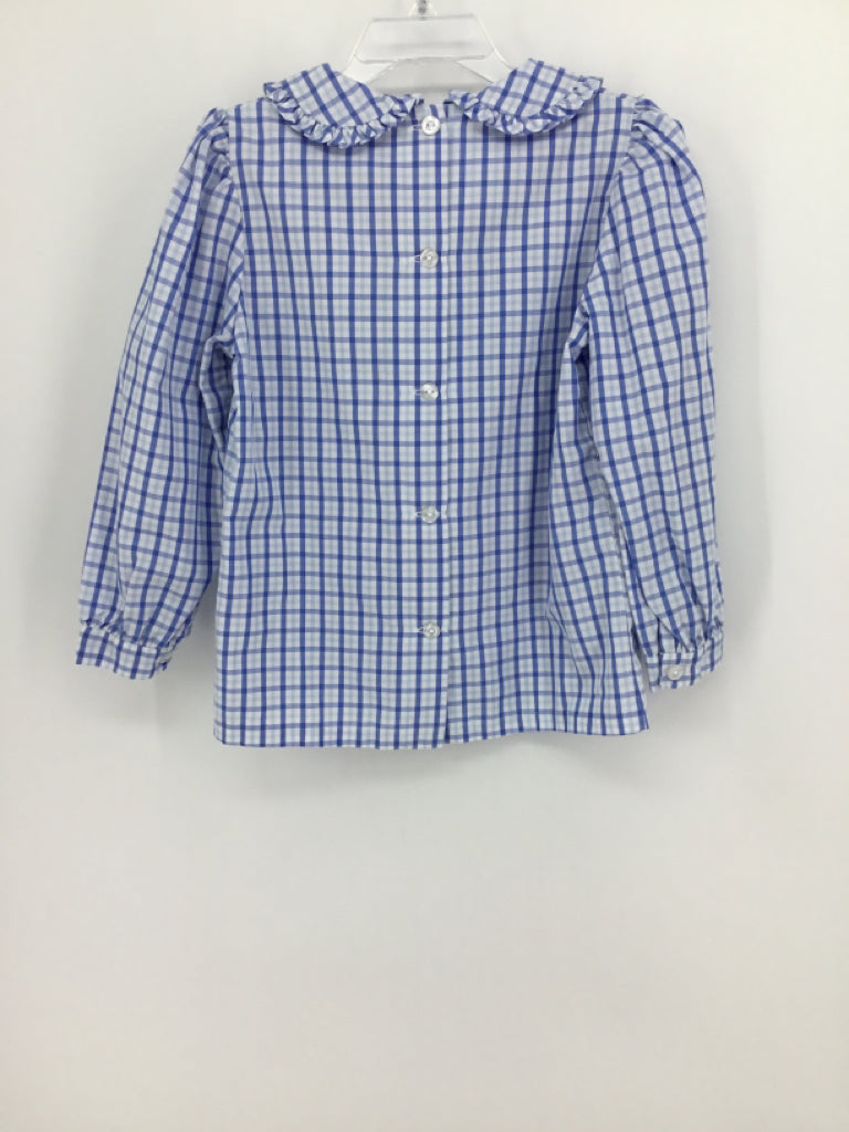 Little English Child Size 6 Blue Shirt - girls