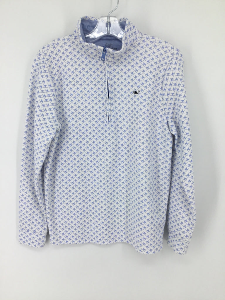 vineyard vines Child Size 12 Blue Print Shirt - boys