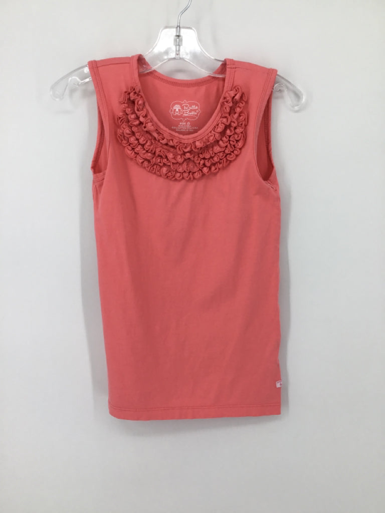 Ruffle Butts Child Size 8 Pink Tank top - girls