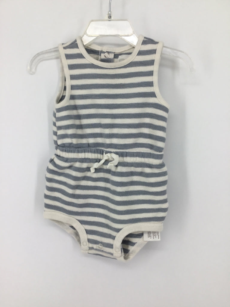 Little Planet Child Size 12 Months Blue Stripe Outfit - boys