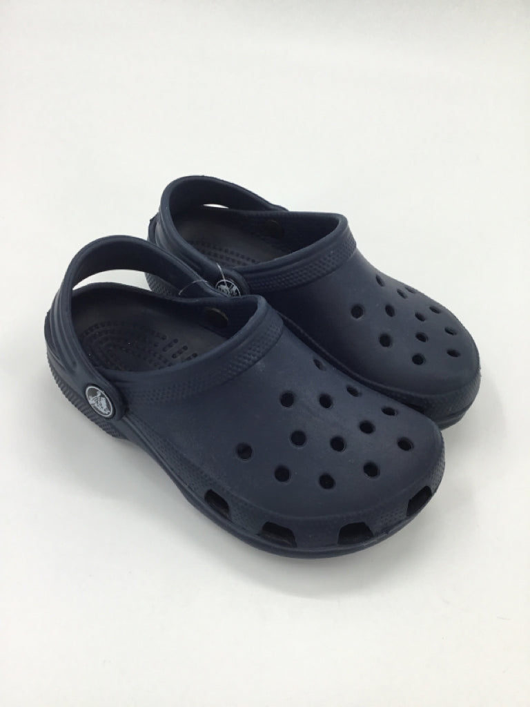 Crocs Child Size 10 Toddler Navy Sandals/Flip Flops