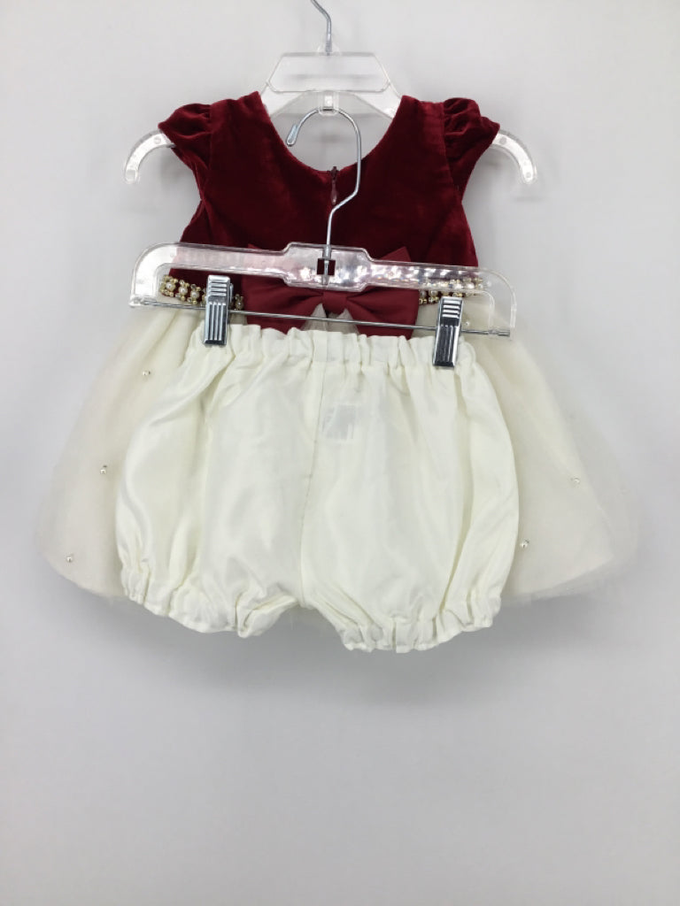 American Princess Child Size 12 Months Red Dress - girls
