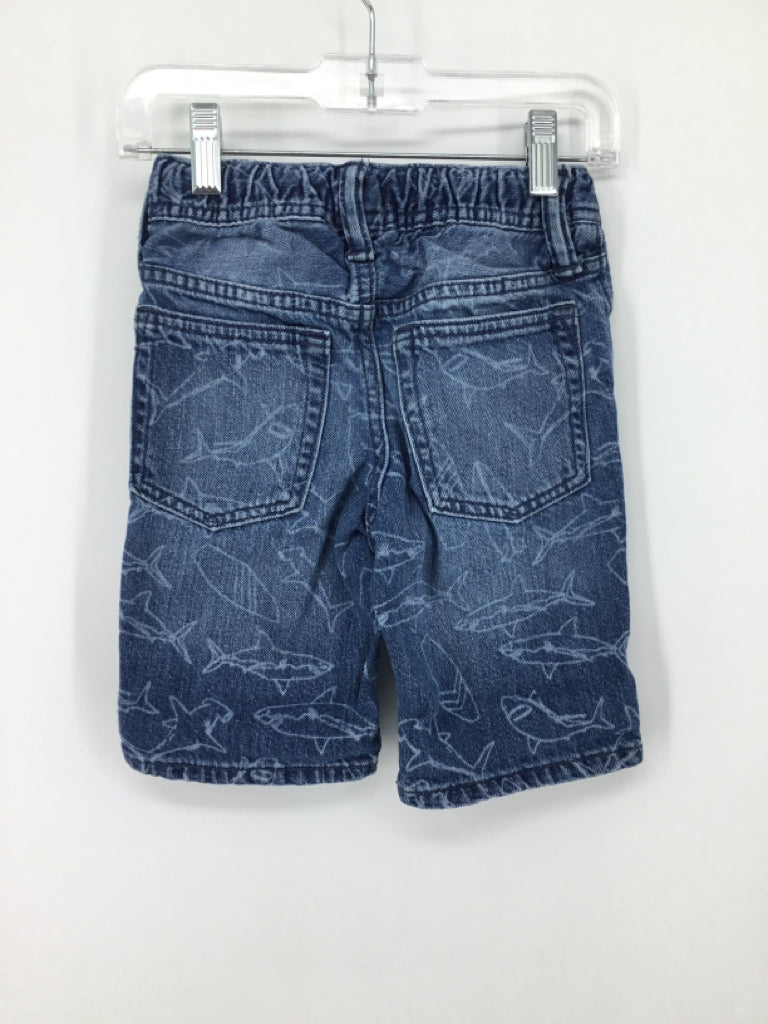 Gap Denim Child Size 4 Blue Sharks Shorts - boys