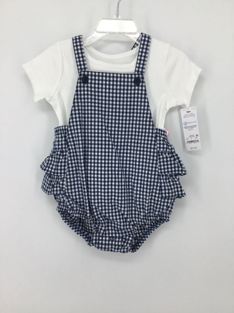 Just One You Made by Carters Child Size 18 Months Navy Outfit - girls