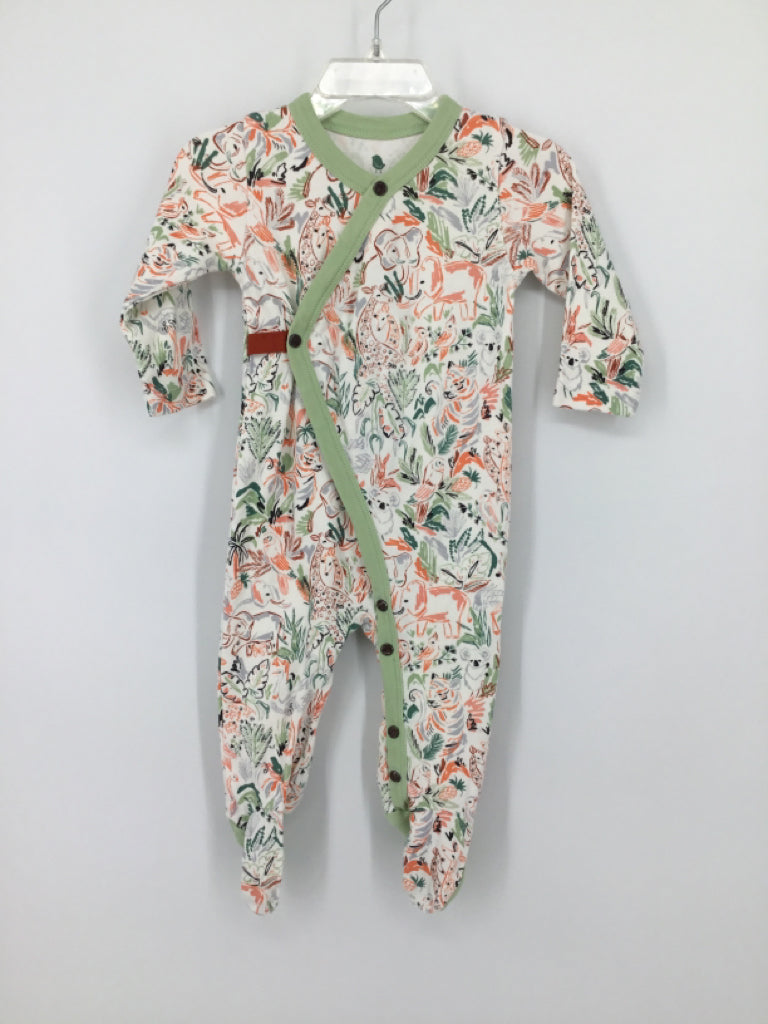 Finn & Emma Child Size 3-6 Months Green Sleepers