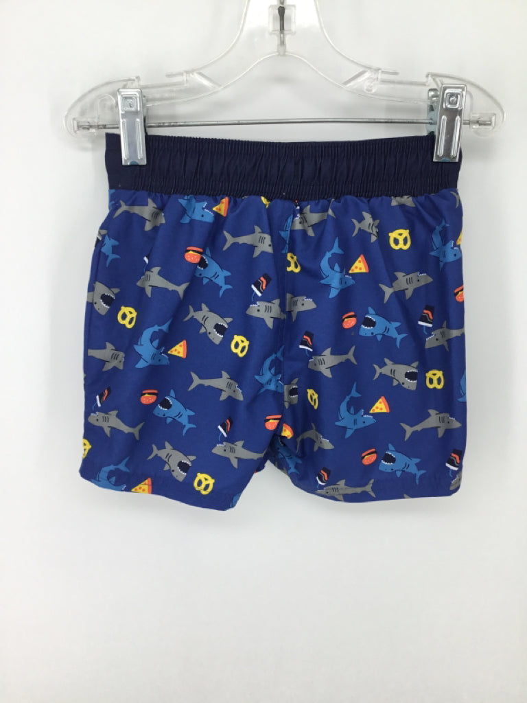 Cat & Jack Child Size 2 Blue Print Swimwear - boys