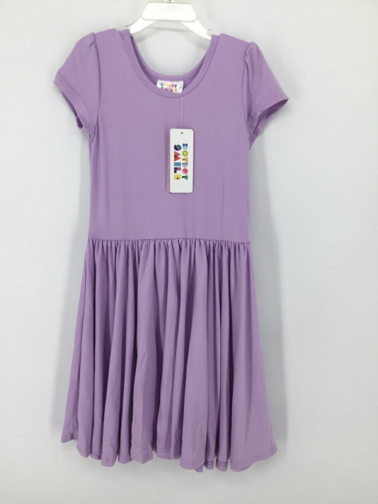 Dot Dot Smile Child Size 7 Purple Dress - girls