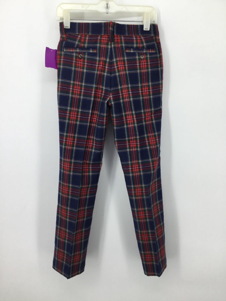 Janie and Jack Child Size 8 Blue Plaid Pants - boys