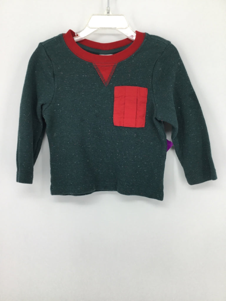 Hanna Andersson Child Size 3 Green Speckled Shirt - boys