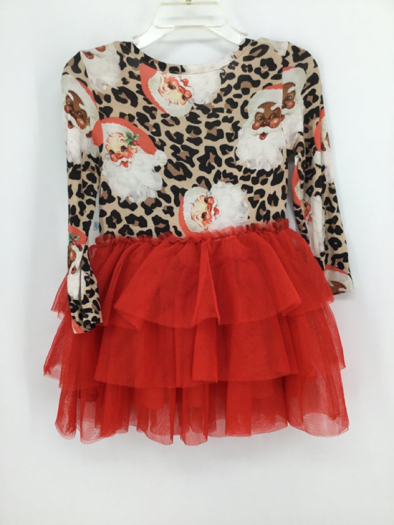Posh Peanut Child Size 2 Red Christmas Dress
