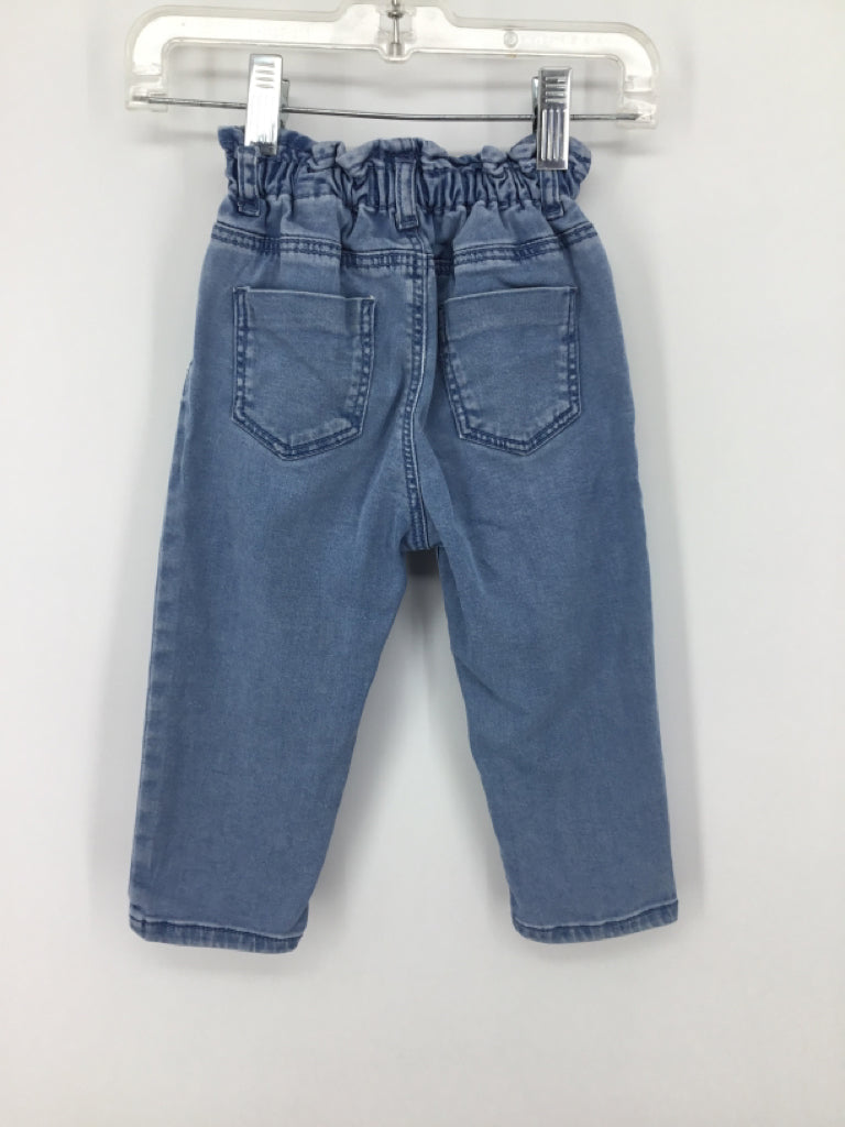 Zara Child Size 12-18 Months Blue Jeans - girls