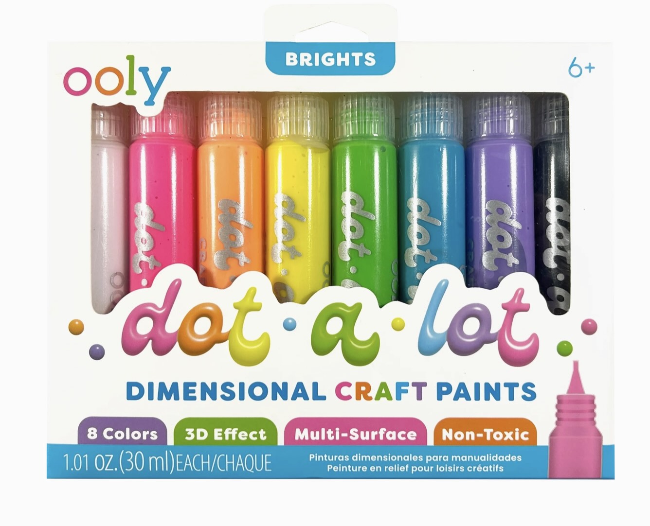 Ooly - Dot-a-Lot Dimentional Craft Paints (Bright)