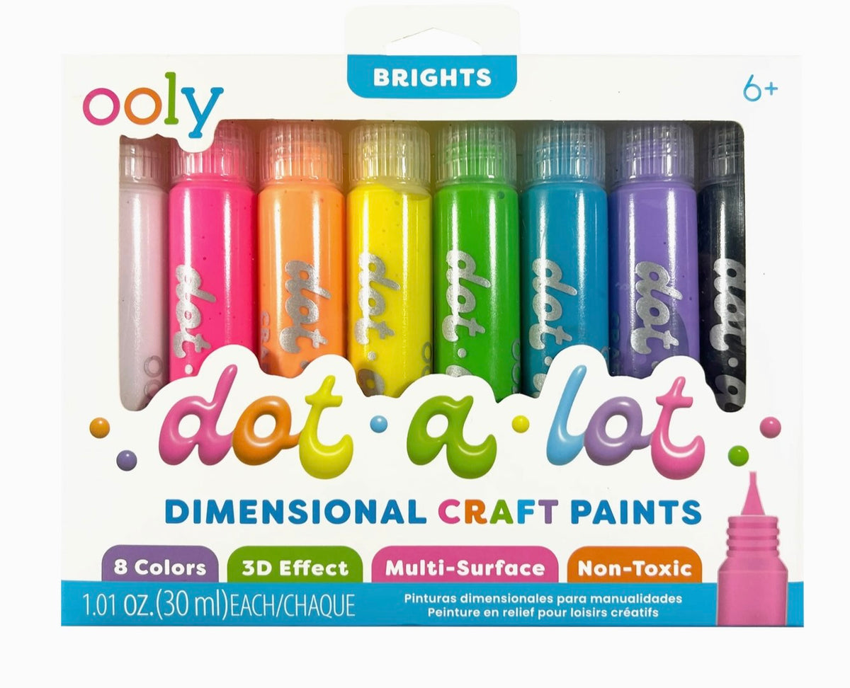 Ooly - Dot-a-Lot Dimentional Craft Paints (Bright)