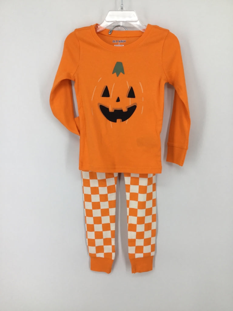 Old Navy Child Size 3 Months Orange Halloween Pajamas