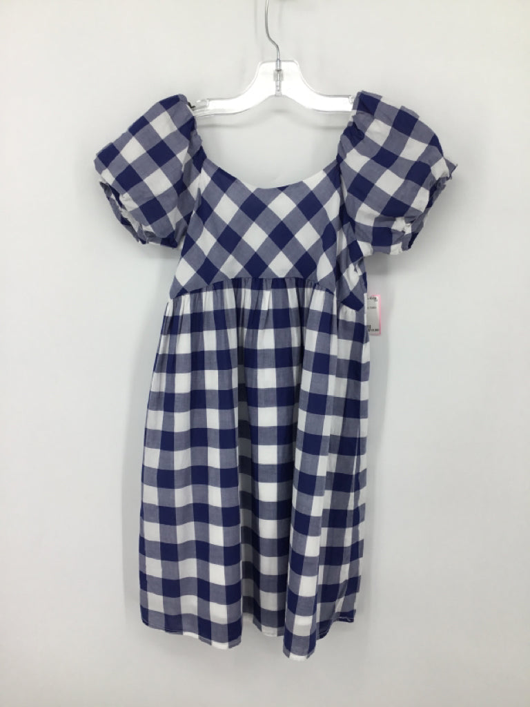 Janie and Jack Child Size 7 Navy Dress - girls