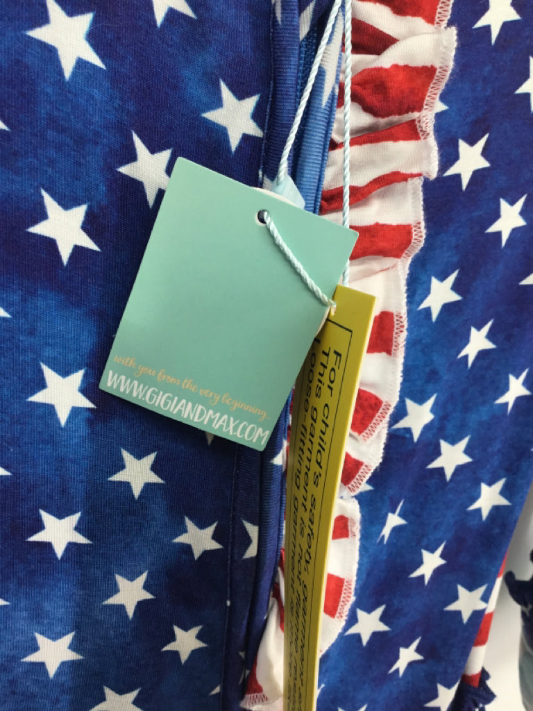GiGi and Max Child Size 24 Months Blue Stars & Stripes Pajamas