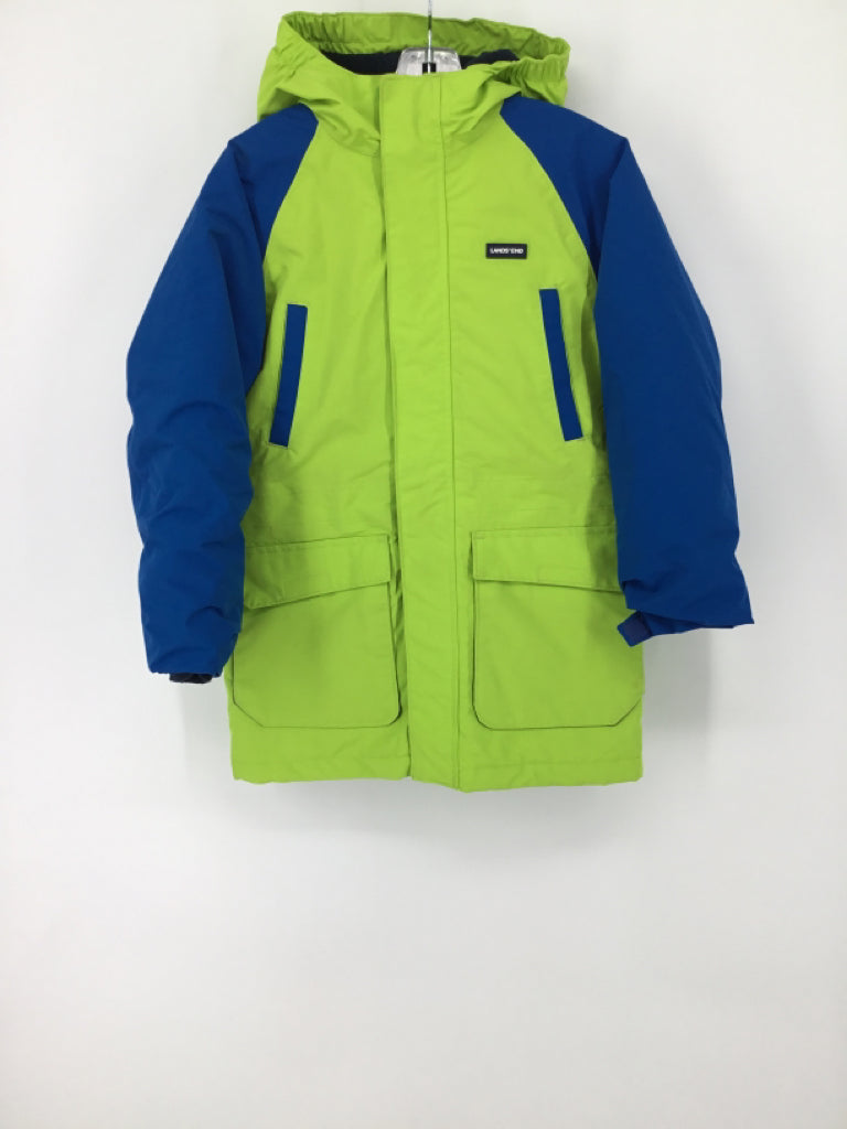 Lands' End Child Size 8 Green Solid Outerwear - boys