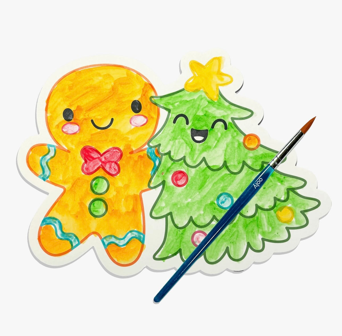 Ooly - Playful Painters Easy Watercolor Painting Kit (Merry & Bright)