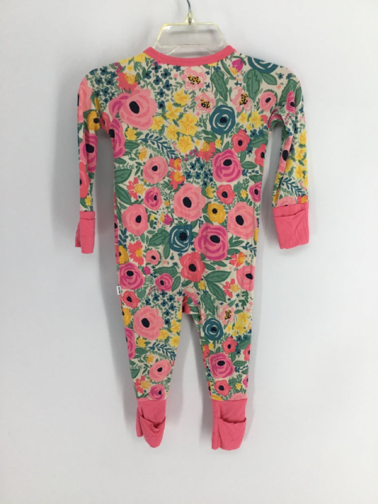 Little Sleepies Child Size 3-6 Months Pink Pajamas - girls
