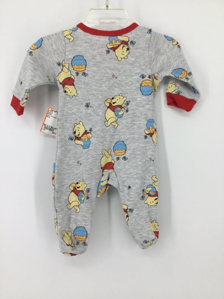 Disney Child Size 0-3 Months Gray Sleepers