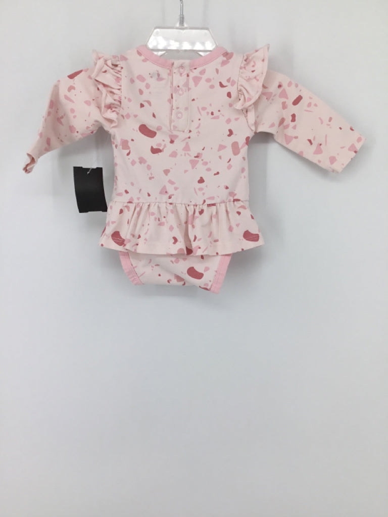 Monica + Andy Child Size 0-3 Months Pink Onesie