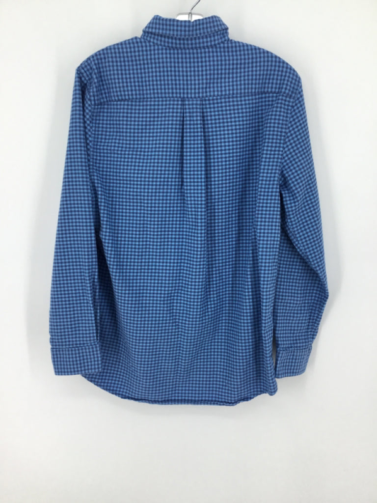 vineyard vines Child Size 12 Blue Gingham Shirt - boys