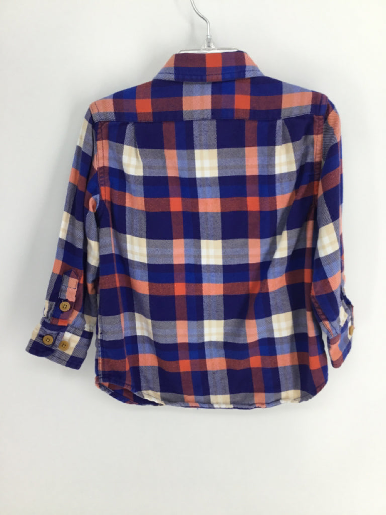 Crewcuts Child Size 3 Blue Plaid Shirt - boys