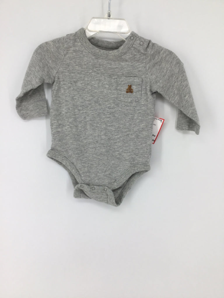 Baby Gap Child Size 3-6 Months Gray Onesie