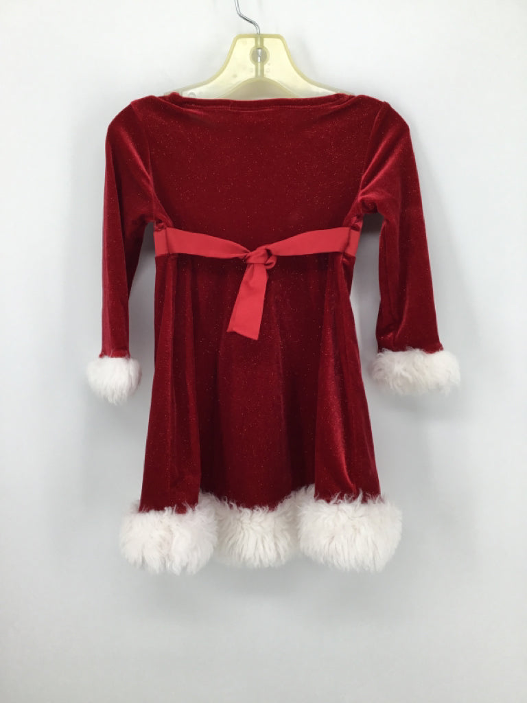 Bonnie Baby Child Size 24 Months Red Christmas Dress