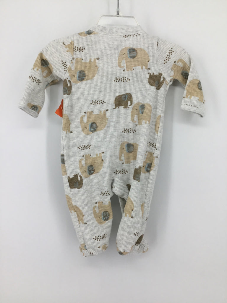 Carter's Child Size 3 Months Gray Sleepers