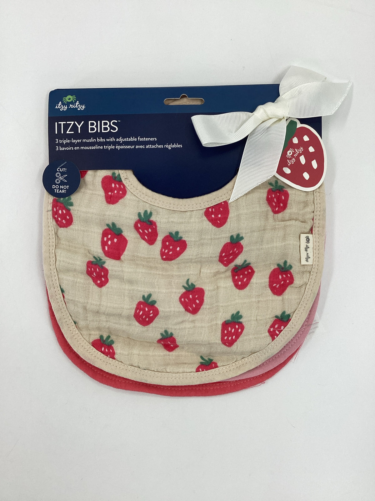 Itzy Ritzy Child Size One Size Pink Bib