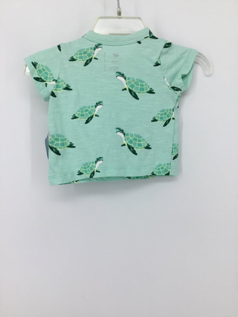 Monica + Andy Child Size 3-6 Months Green Print T-shirt - boys
