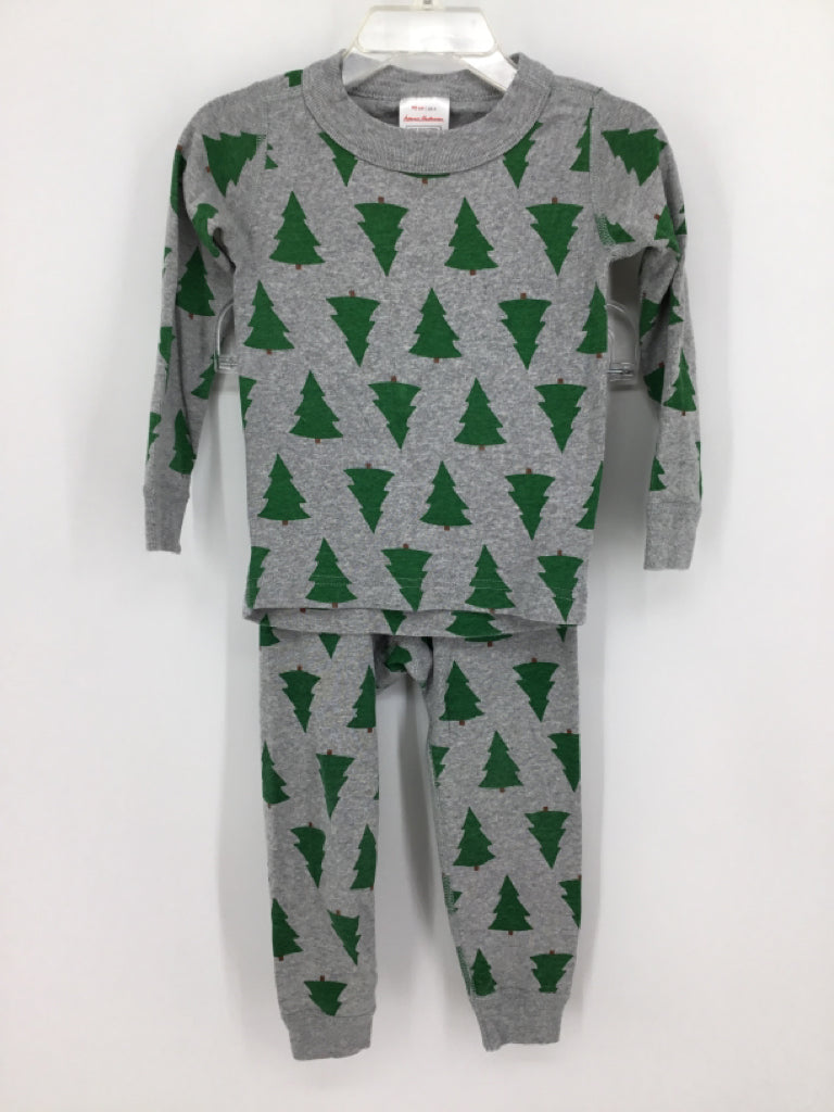 Hanna Andersson Child Size 3 Green Christmas Pajamas