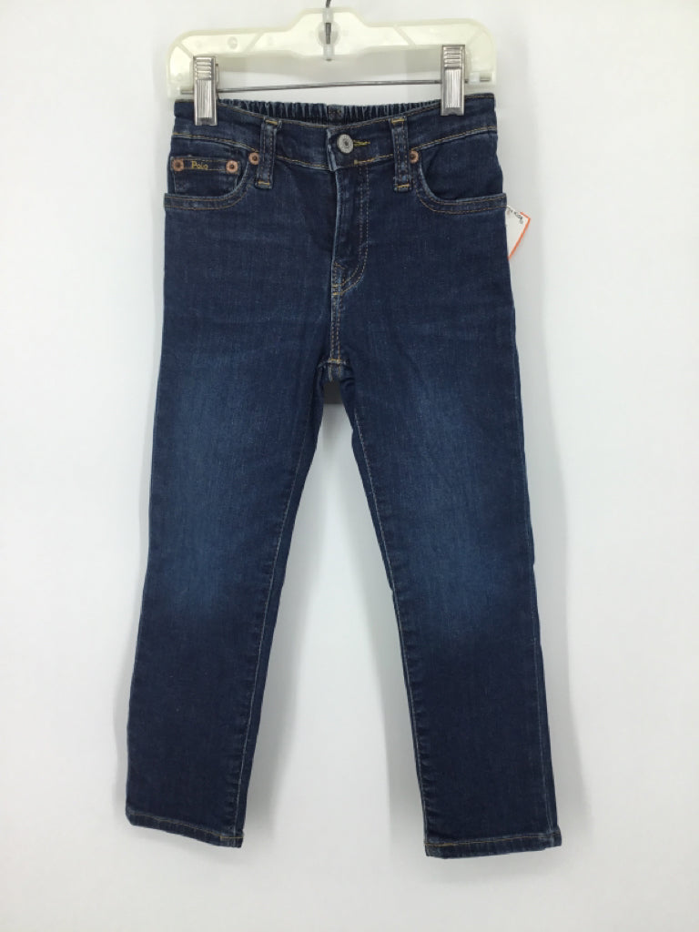 Ralph Lauren Child Size 4 Blue Solid Jeans - boys