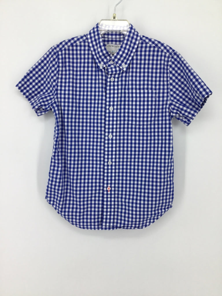 Crewcuts Child Size 6 Blue Gingham Shirt - boys