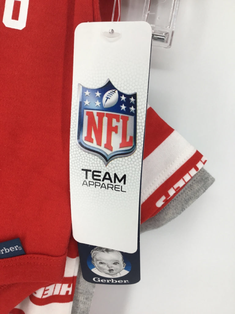 NFL Child Size 3-6 Months Gray Onesie