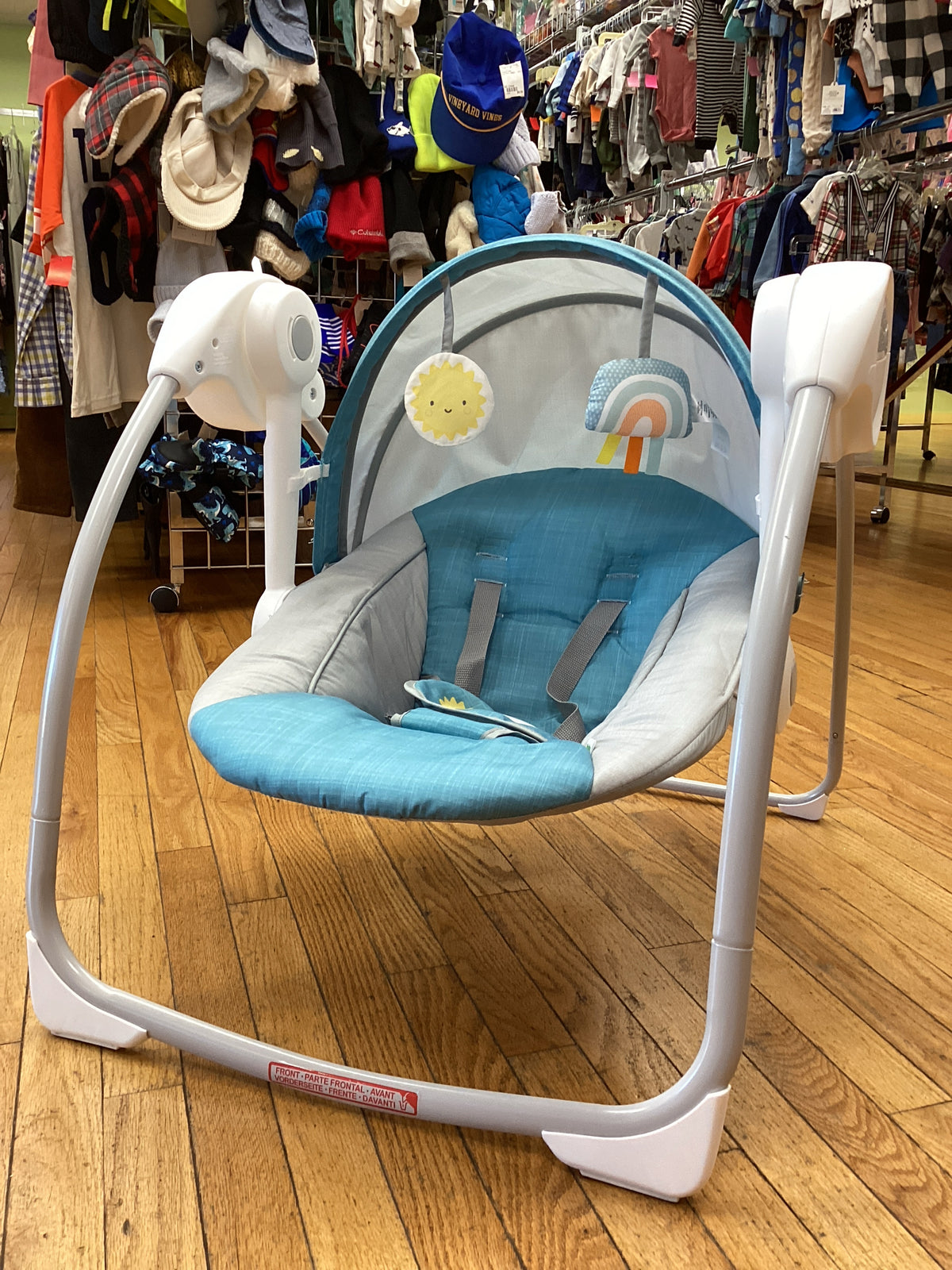 ingenuity Sun Valley Canopy Portable Baby Swing