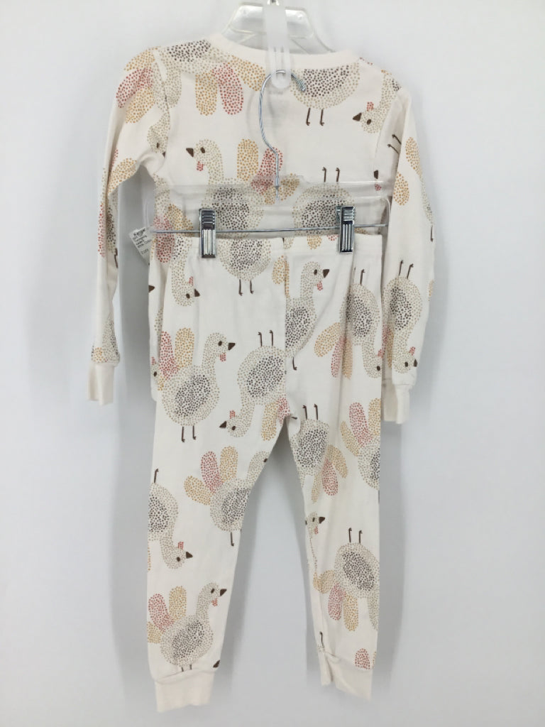 Carter's Child Size 4 White Thanksgiving Pajamas