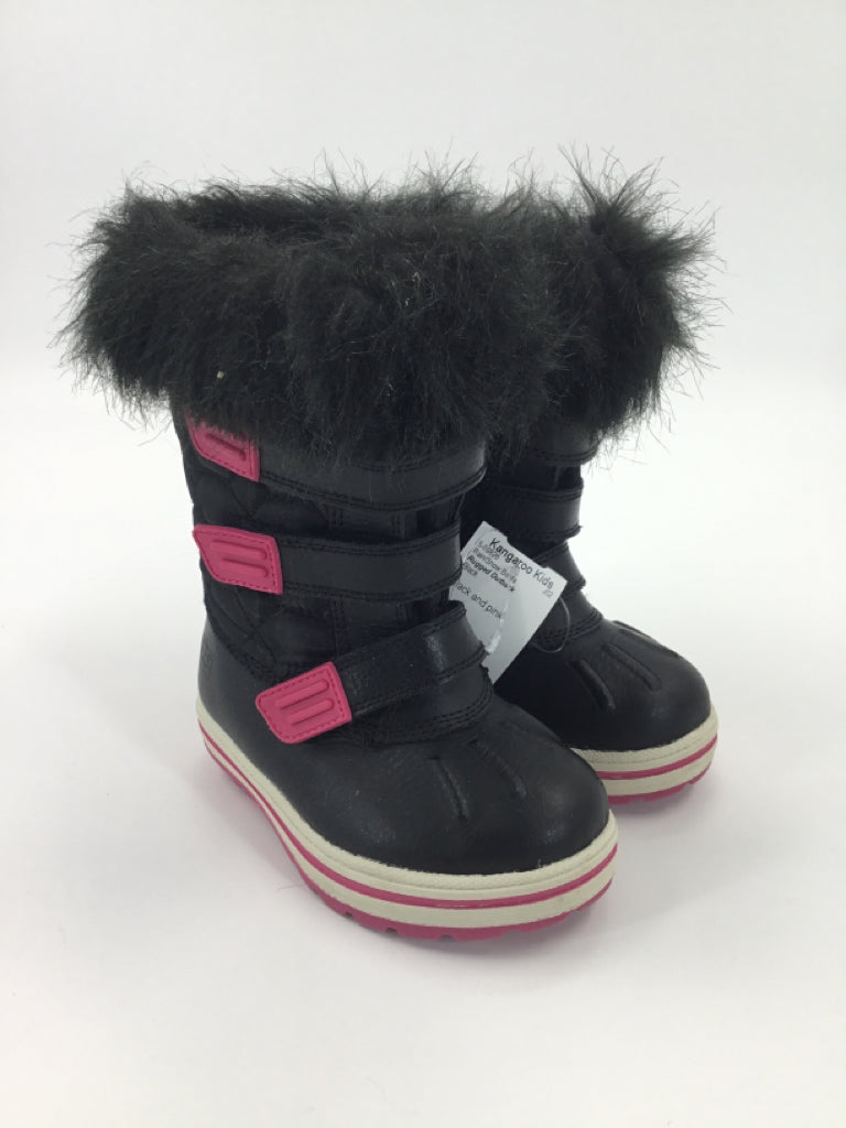Rugged Outback Child Size 7 Toddler Black Rain/Snow Boots