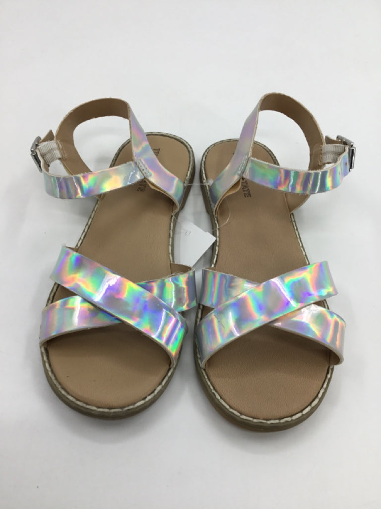 Tucker + Tate Child Size 2 Youth Silver Sandals/Flip Flops