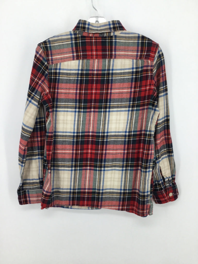 Gap Kids Child Size 8 Red Plaid Shirt - boys