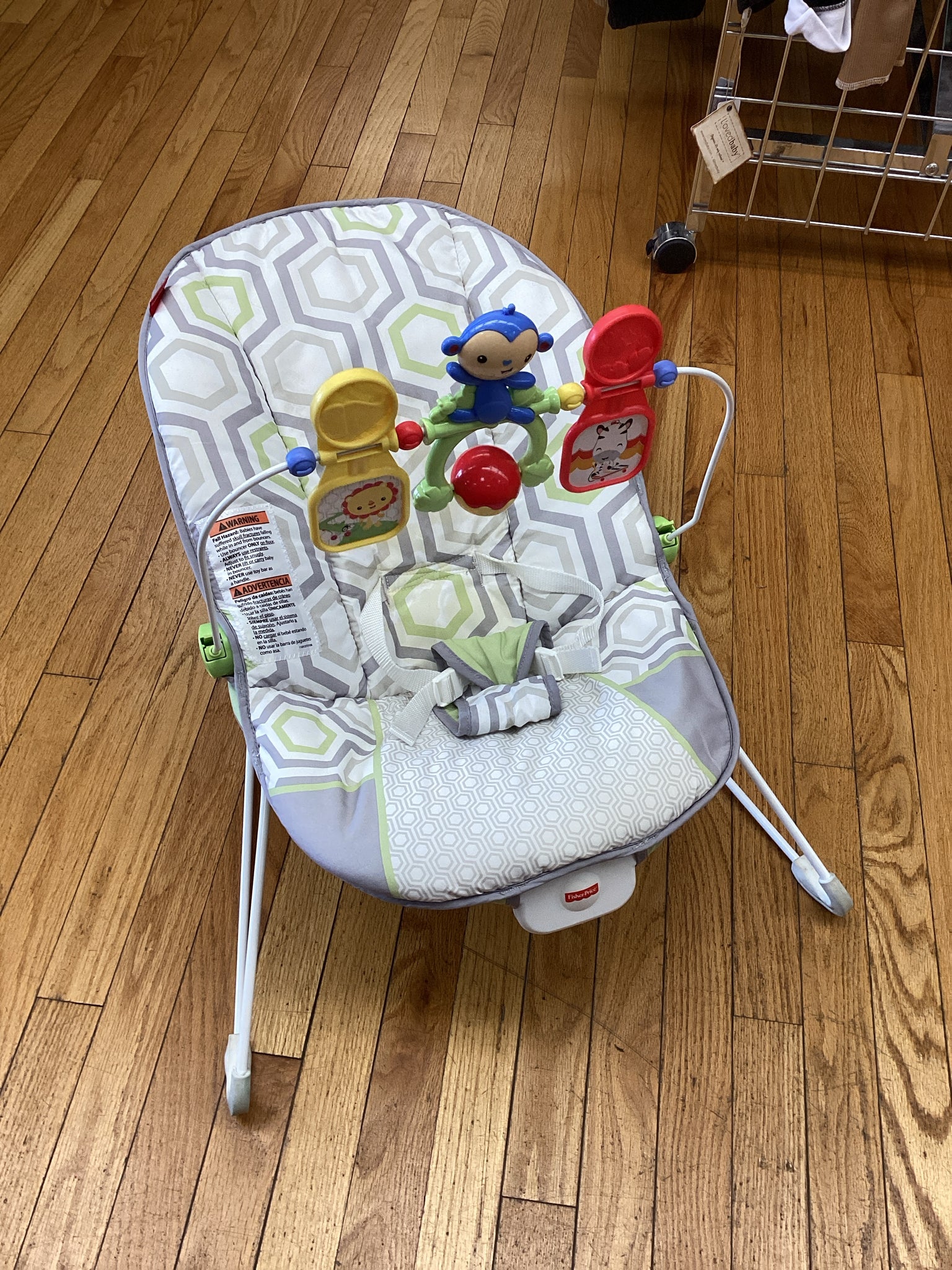 Fisher Price Green Vibrating Bouncer