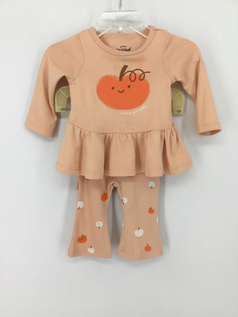 Cat & Jack Child Size 0-3 Months Pink Halloween Outfit