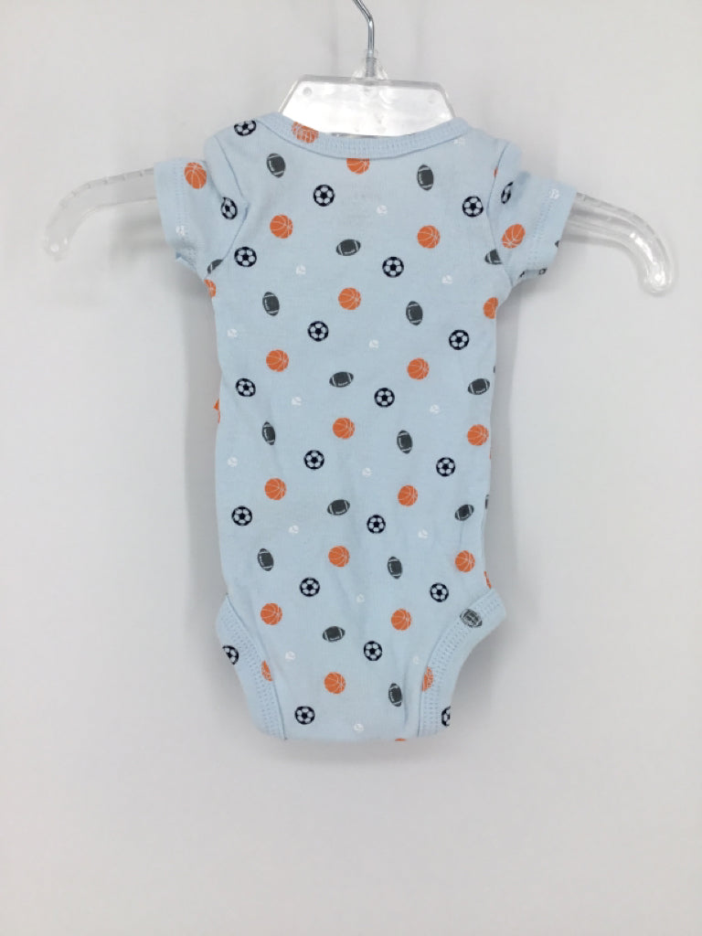 Simple Joys made by Carters Child Size Preemie Blue Onesie