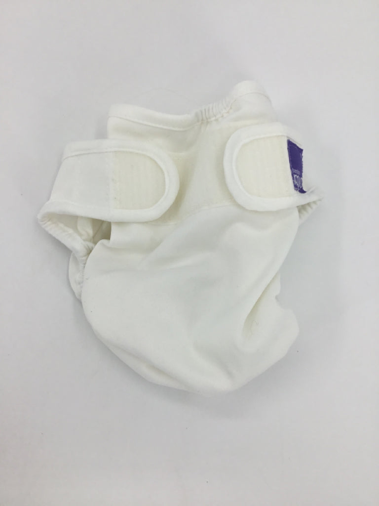 Bambino Mio Child Size TWO White Solid Cover Cloth Diaper