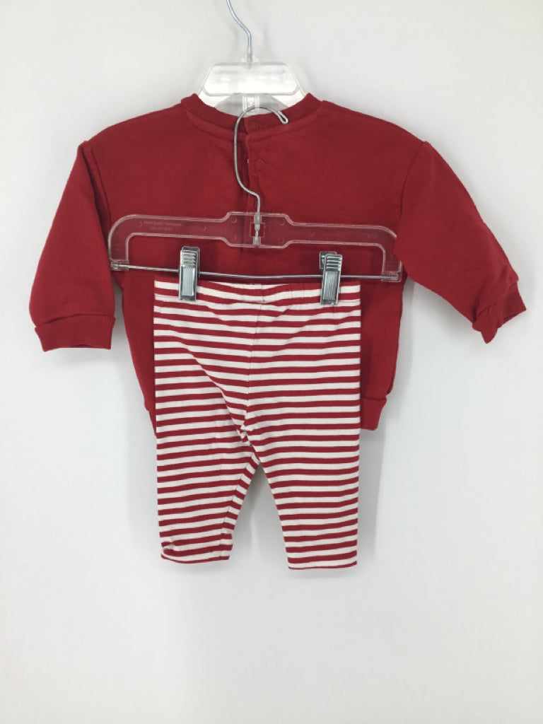 M&S Baby Child Size 3-6 Months Red Christmas Outfit