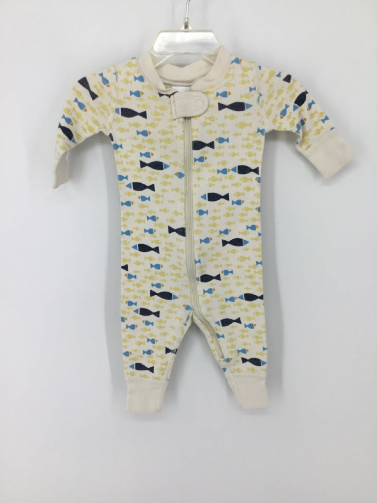 Hanna Andersson Child Size 0-3 Months Multi-Color Print Pajamas - boys